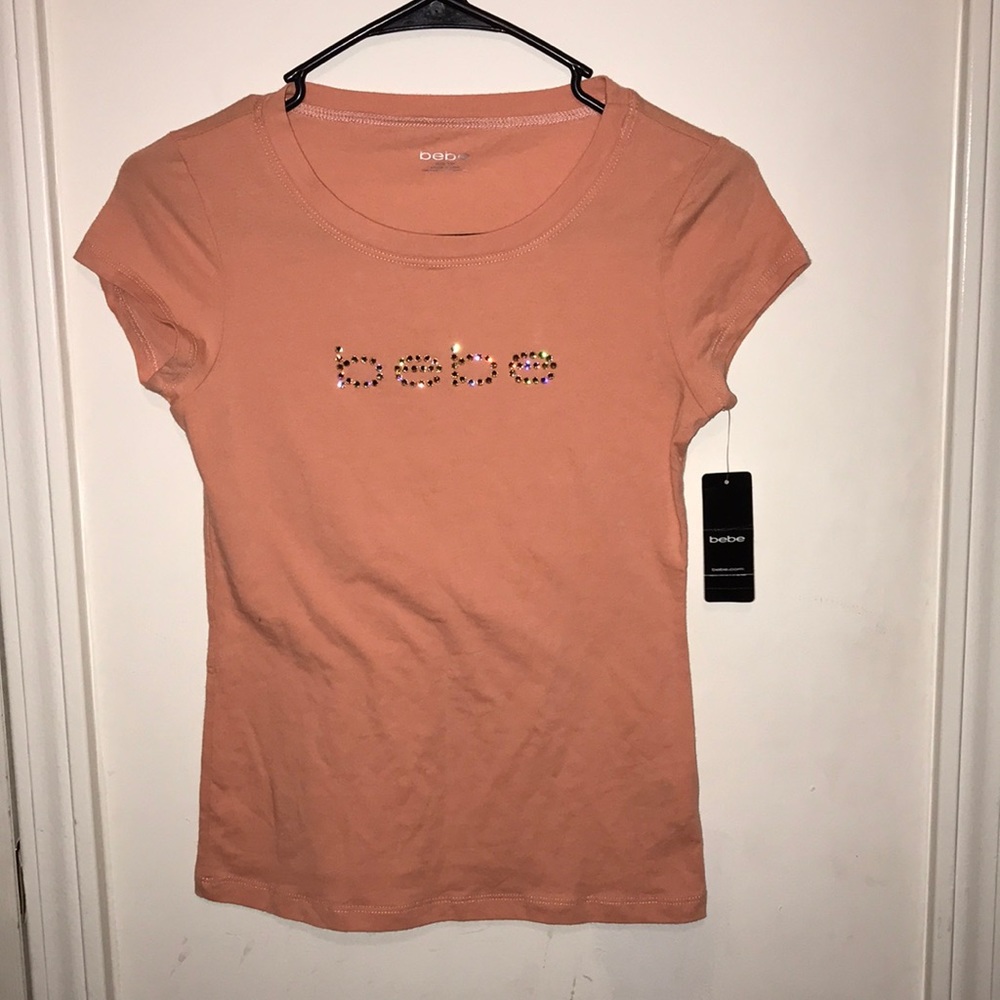 Bebe peach colored t-shirt